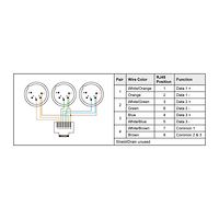 Picture of CAT5 SNEAK SNAKE RJ45 > 3X XLR5